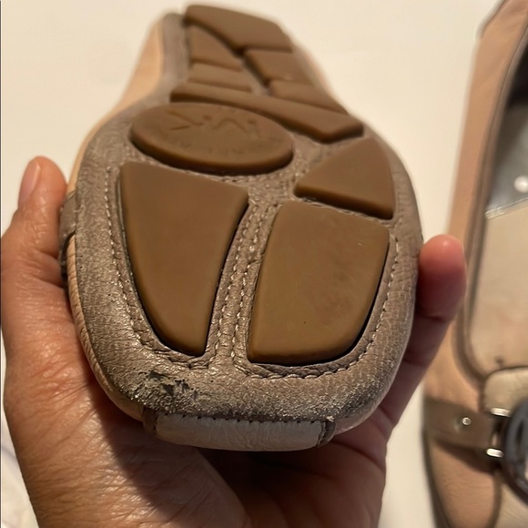 Michael Kors Tan Leather Loafers with Silver Accents - Picture 9 of 13